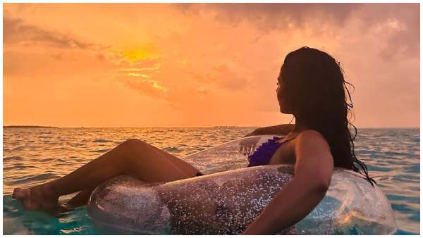 Priya Prakash Varrier stuns in a two piece bikini at maldives vacation