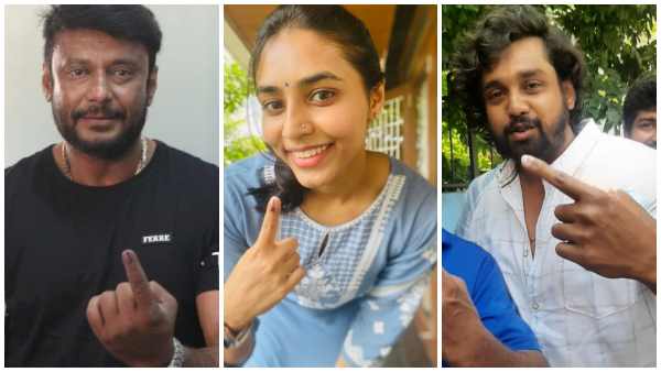 Drashan, Sudeep, Dhruva Sarja; celebrities who step out to vote karnataka assembly polls 