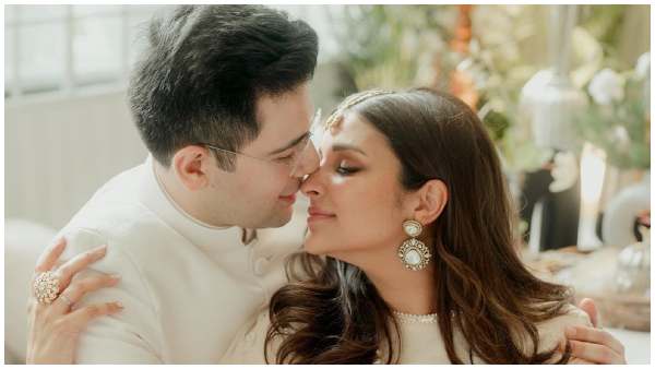 Parineeti Chopra and Raghav Chadha shared first official engagement Photos 
