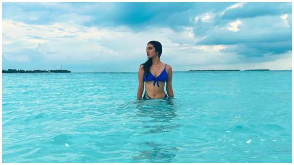 Priya Prakash Varrier stuns in a two piece bikini at maldives vacation