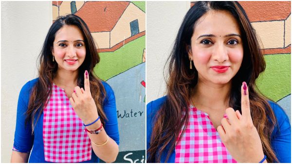 Ragini Dwivedi, Sapthami Gowda, Harshika Poonacha, Amrutha Iyengar And others casted Vote