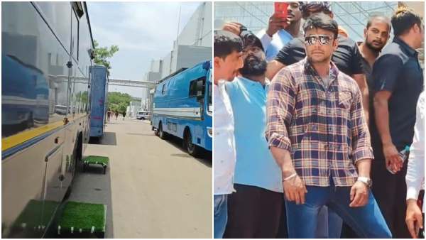 Darshan Starrer Kaatera new shooting schedule begins in Ramoji film city 