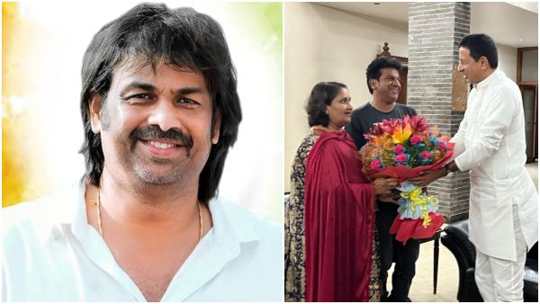 Congress Leader Randeep Singh Surjewala Met Shivarajkumar and Geetha Shivarajkumar Congress Leader Randeep Singh Surjewala Met Shivarajkumar and Geetha Shivarajkumar