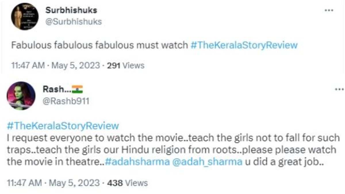 The Kerala Story Twitter Review : Check out what Netizens Have To Say About Adah Sharma Movie 