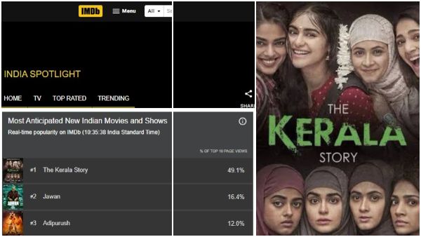 Adah Sharmas The Kerala Story got More IMdb Rating than Shah Rukh Khan Jawan 