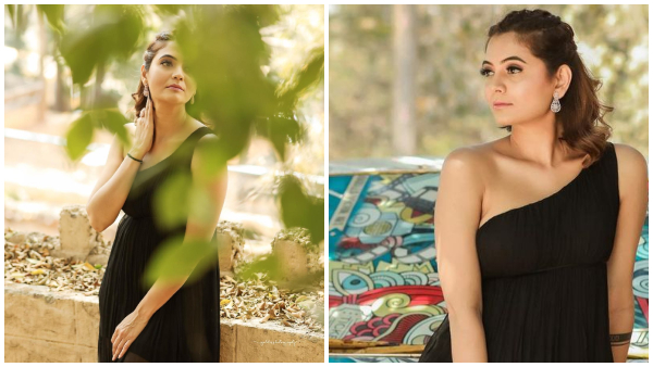 Radha Ramana Fame Actress Shwetha Prasad Stunning Photoshoot in black gown 