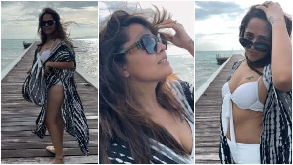 Pushpa Actress Anasuya Bharadwaj Goes Bold In A white Bikini, Hot Video Goes Viral 