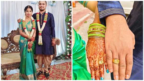 Bigg Boss Fame Pratham and Bhanusri Exchange rings in a simple engagement ceremony 
