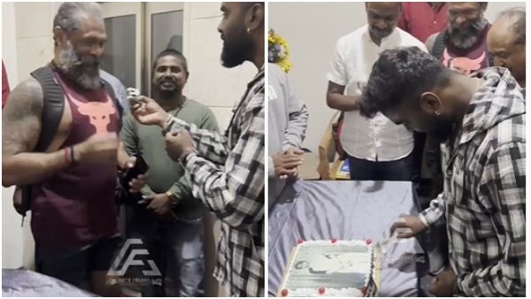 Dhruva Sarja Gifted 52 Lakh Toyota Fortuner to friend Ashwin on his birthday Dhruva Sarja Gifted 52 Lakh Toyota Fortuner to friend Ashwin on his birthday