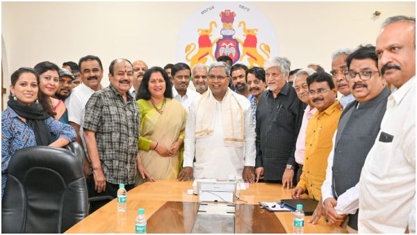 Rajendra Singh Babu, TN Seetharam met C M Siddaramaiah for film city in varuna