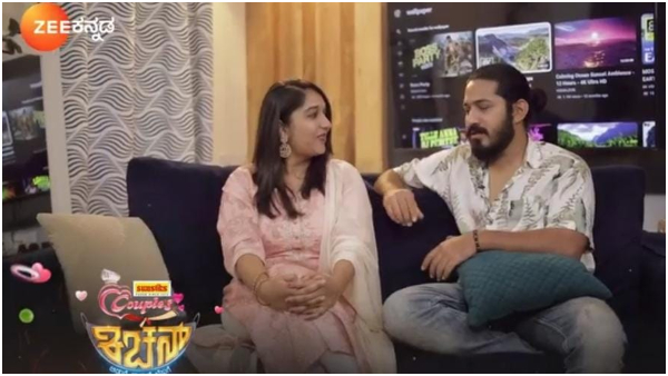Nagini2 actor Ninaad Harithsa and his wife Ramya in Reality show Couples Kitchen on July 30th 
