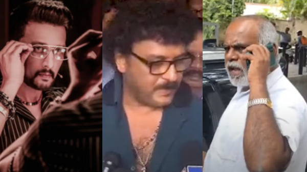 Sudeep Vs MN Kumar first round meeting at Ravichandran house here is the highlight Sudeep Vs MN Kumar first round meeting at Ravichandran house here is the highlight