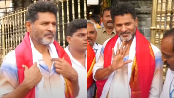 Prabhudeva, Tirupati with Wife Daughter