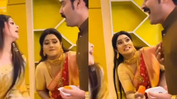 Tomato stolen by Geetha serial actress in her latest reel 