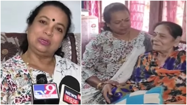 Umashree met senior actress Leelavathi and his son Vinod Raj 