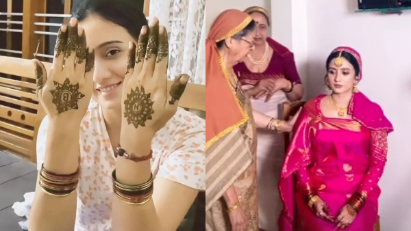 Harshika- Bhuvan: Harshika poonacha mehendi ceremony