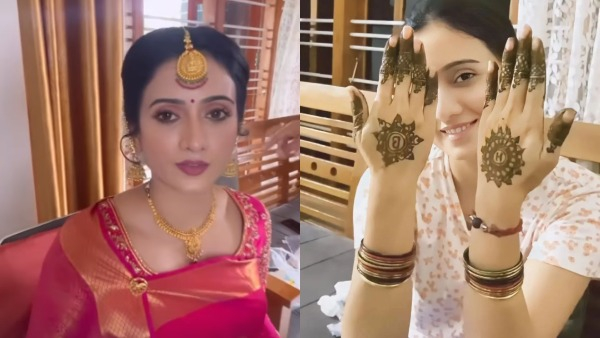 Harshika- Bhuvan: Harshika poonacha mehendi ceremony