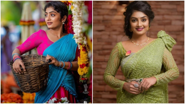 Kannada actress Kavya Shaiva is charming as village girl in Kenda Sampige serial