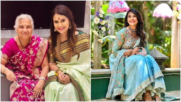 TV actress Kavya Gowda met her favorite person Sudha Murthy 