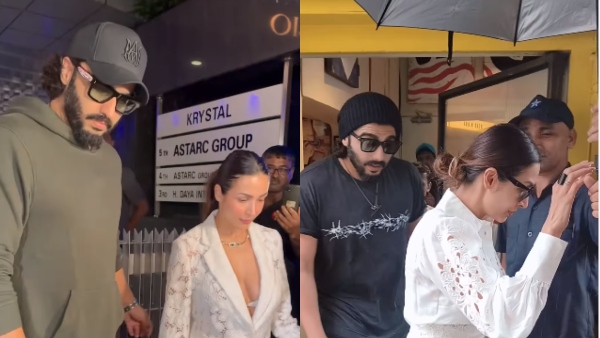 After the breakup rumours Arjun Kapoor and Malaika Arora spotted twice on same day