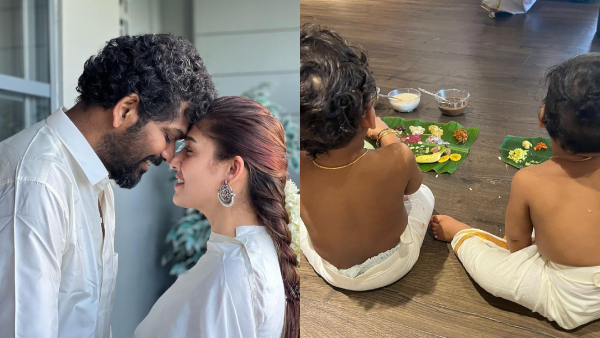 Nayanthara, Vignesh Shivan celebrate first Onam with twin kids