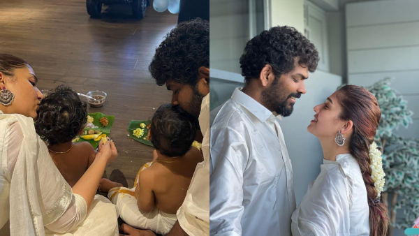 Nayanthara, Vignesh Shivan celebrate first Onam with twin kids