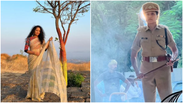 Actress Yamuna Srinidhi charmed as a police officer in Namma Lacchi Serial