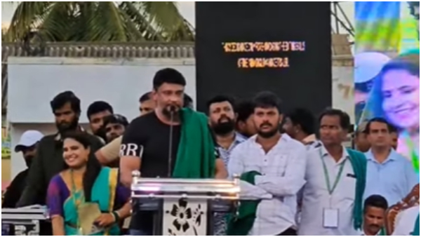 Cauvery Issue: Darshan took Shivarajakumar, Sudeep, Yash, Rajinikanth name in Protest 