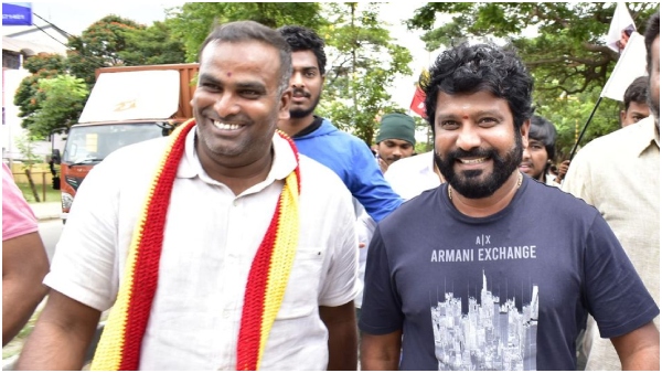 Karnataka Bandh: Director Jogi Prem hits back at kannada activist prakash at Mandya Karnataka Bandh: Director Jogi Prem hits back at kannada activist prakash at Mandya