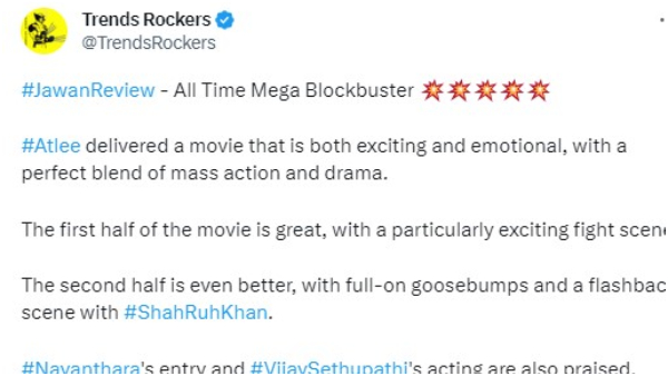 Jawan Twitter Review: What netizens Say After Watching Shah Rukh Khans Jawan Movie