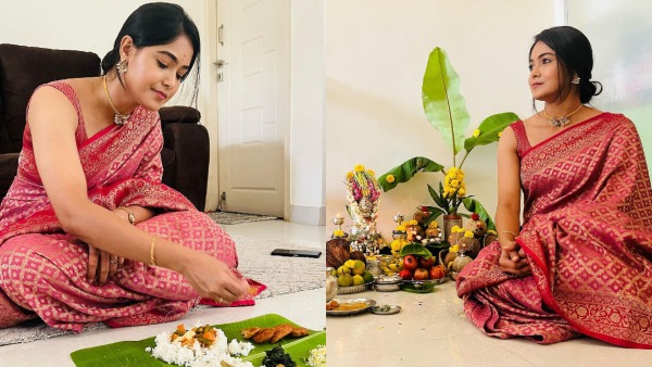 Gowri Ganesha: Actress Mokshitha Pai celebrate Gowri Ganesha festival Gowri Ganesha: Actress Mokshitha Pai celebrate Gowri Ganesha festival
