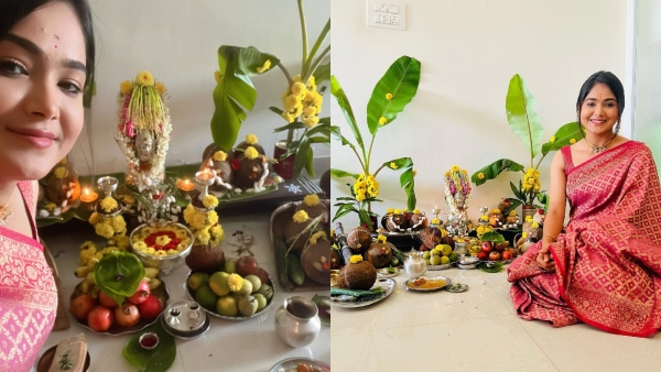 Gowri Ganesha: Actress Mokshitha Pai celebrate Gowri Ganesha festival Gowri Ganesha: Actress Mokshitha Pai celebrate Gowri Ganesha festival