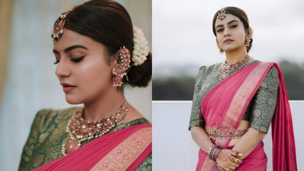 Actress Namratha Gowdas Mysore silk saree photoshoot has gone viral Actress Namratha Gowdas Mysore silk saree photoshoot has gone viral