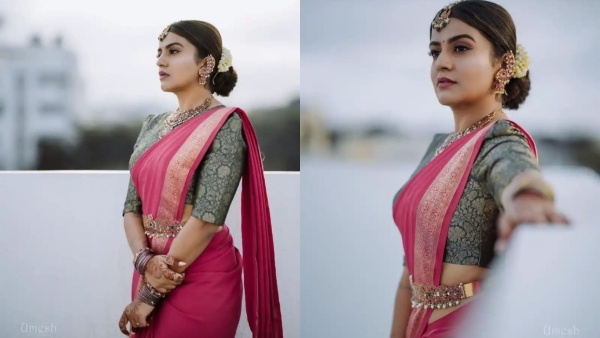 Actress Namratha Gowdas Mysore silk saree photoshoot has gone viral Actress Namratha Gowdas Mysore silk saree photoshoot has gone viral