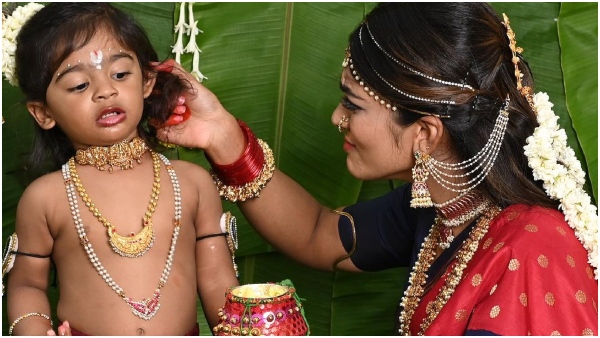 Janmashtami 2023: TV Actress Nayana and her sons special photoshoot as Krishna, Yashoda