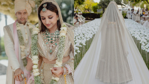 Parineeti Chopras bridal lehenga, jewels by Manish Malhotra: details here Parineeti Chopras bridal lehenga, jewels by Manish Malhotra: details here
