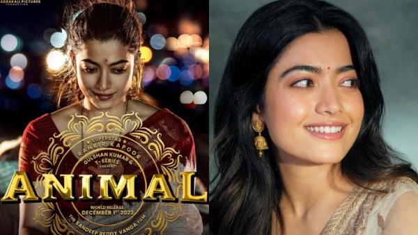 Actor Rashmika Mandanna upcoming film Animal first look poster 