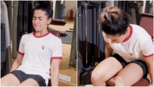 Rashmika Mandanna shares a glimpse of her intense workout session