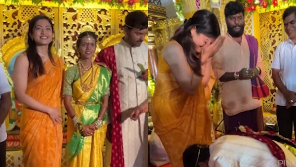 Rashmika Mandanna attends assistant Sai Babu’s wedding 