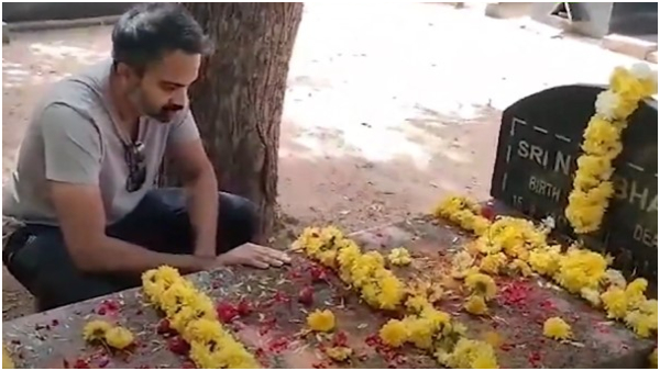 Salaar Director Prashanth Neel Visits Neelakantapuram Temple and his Fathers samadhi