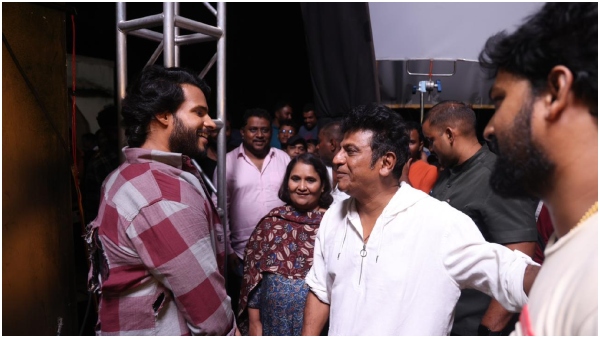 Actor Shiva Rajkumar Visits Sets Of Lyca, Nikhil Kumaraswamys production no 28