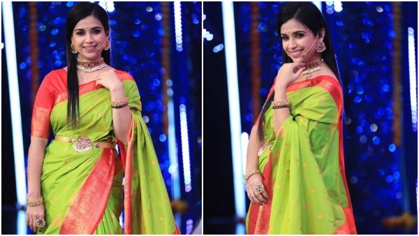 Anchor cum actress Swetha Changappa said that she likes to wear sarees