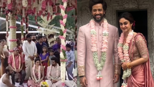 Actor Arjun Sarjas daughter Aishwarya Sarja engaged with Thambi Ramaiah’s son Umapathy