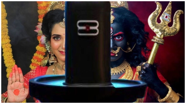 Sathya serial fame Actress Anu janardhan looks beautiful as Goddess Durga