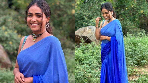 Actress Anupama Gowda saree photoshoot 