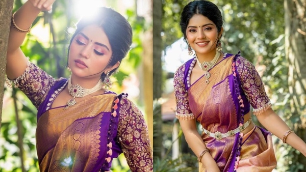 Actress Megha Shetty Stunning saree photoshoot went viral