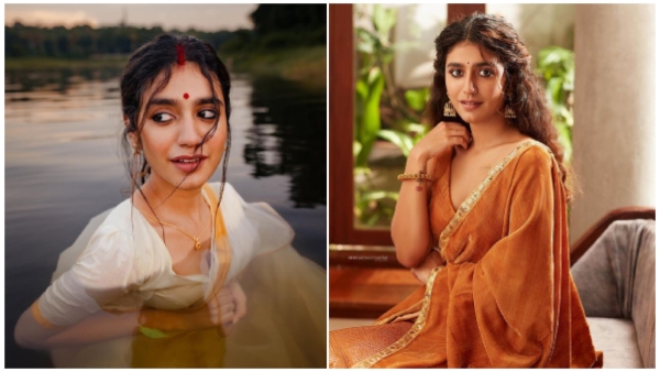 Wink girl Priya Prakash Varrier Glamouros Show in Wet Saree Photos Goes Viral Wink girl Priya Prakash Varrier Glamouros Show in Wet Saree Photos Goes Viral