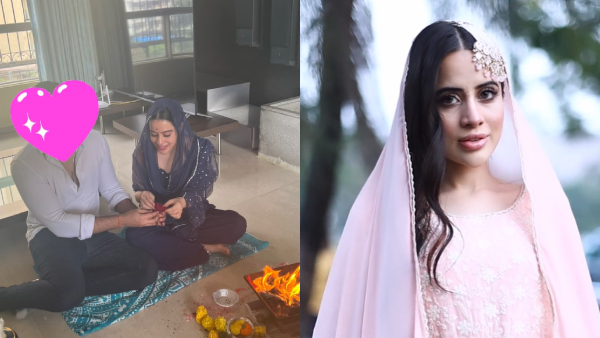 Urfi Javed Engaged to a Hindu man? Actress seen performing puja sparked engagement rumours 