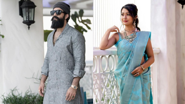 Dasara 2023: Actor Yash and Radhika Pandit celebrate dasara festival Dasara 2023: Actor Yash and Radhika Pandit celebrate dasara festival