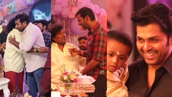 Tamil stars attended Yogi Babu daughters first birthday celebration
